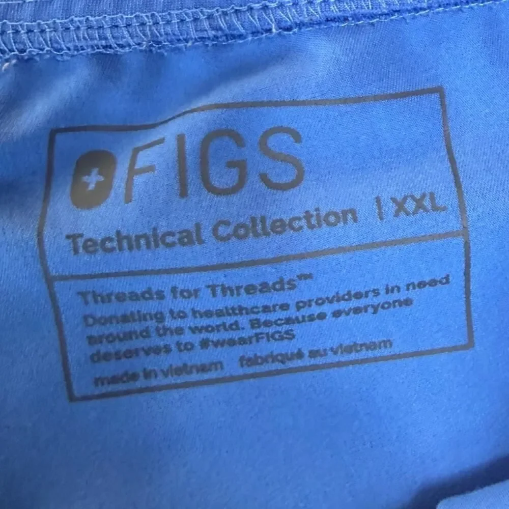 Figs Zamora Jogger Scrub Pants Ceil Blue Size XXL 2XL